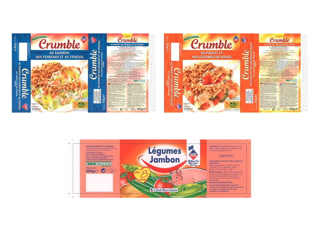 Bôites en carton et étiquette pour conserve